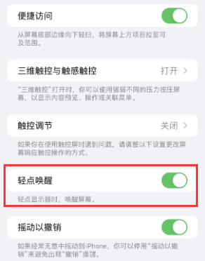 宜秀苹果授权维修站分享iPhone轻点无法唤醒怎么办