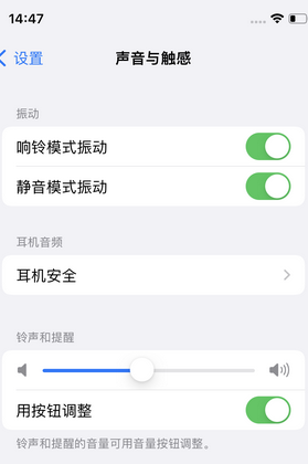 宜秀苹果锁屏维修分享iPhone锁屏时声音忽大忽小调整方法