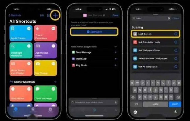 宜秀苹果14锁屏维修店分享iPhone14升级iOS16.4后如何创建锁屏快捷方式 