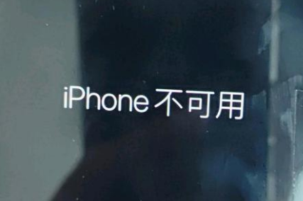 宜秀苹果服务网点分享锁屏界面显示“iPhone 不可用”如何解决 