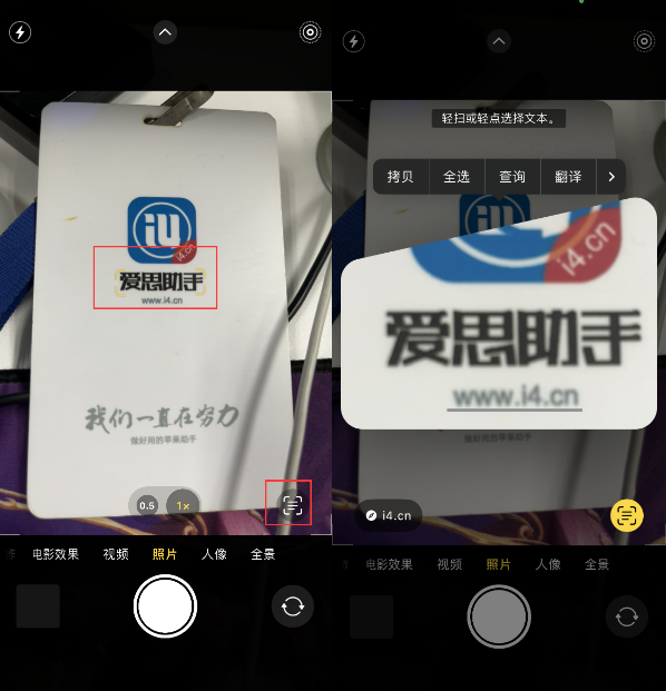 宜秀苹果手机维修分享升级iOS 16后如何通过相机翻译文本 