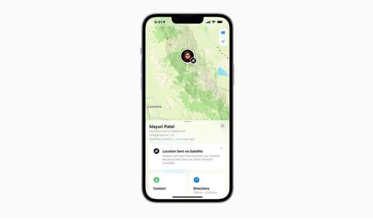 宜秀苹果14维修分享iPhone14系列中 FindMy功能通过卫星分享位置方法教程 