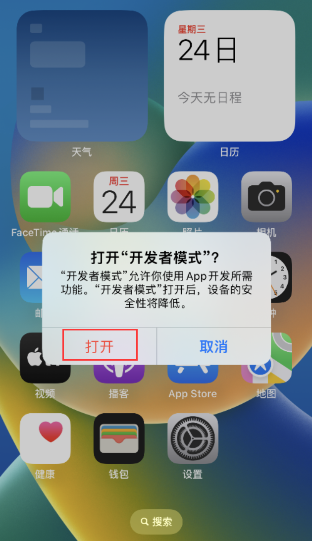 宜秀苹果手机维修分享如何打开开发者模式 