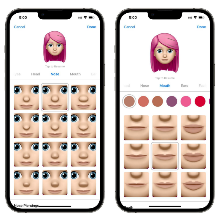 宜秀苹果手机维修分享​iOS 16中的拟我表情有了哪些变化和升级 
